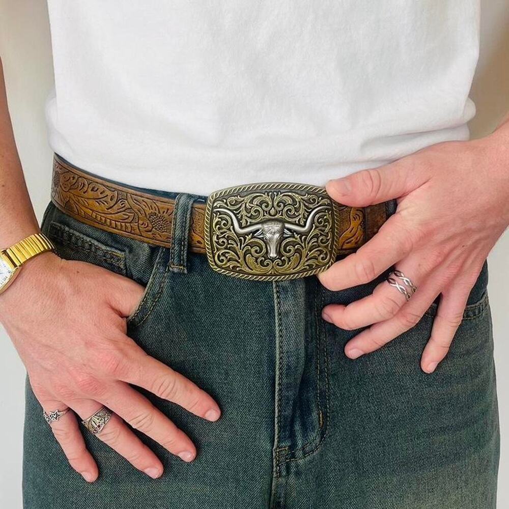 Vintage brown american western cowboy